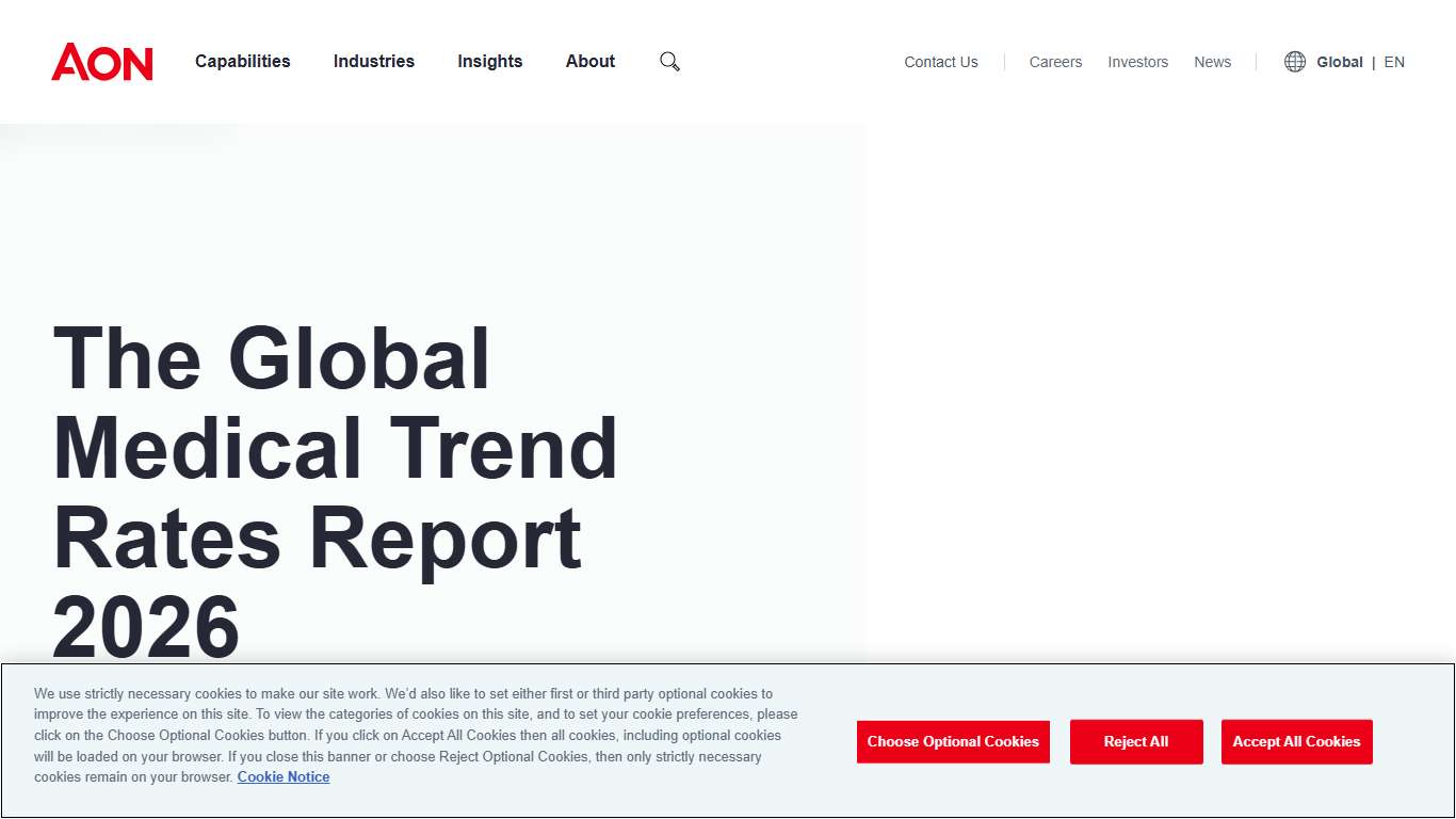 The Global Medical Trend Rates Report 2026