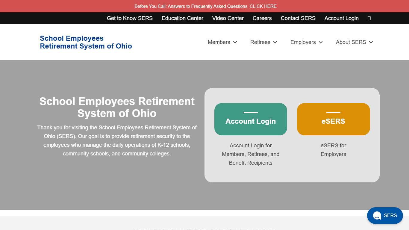 School Employees Retirement System of Ohio SERS